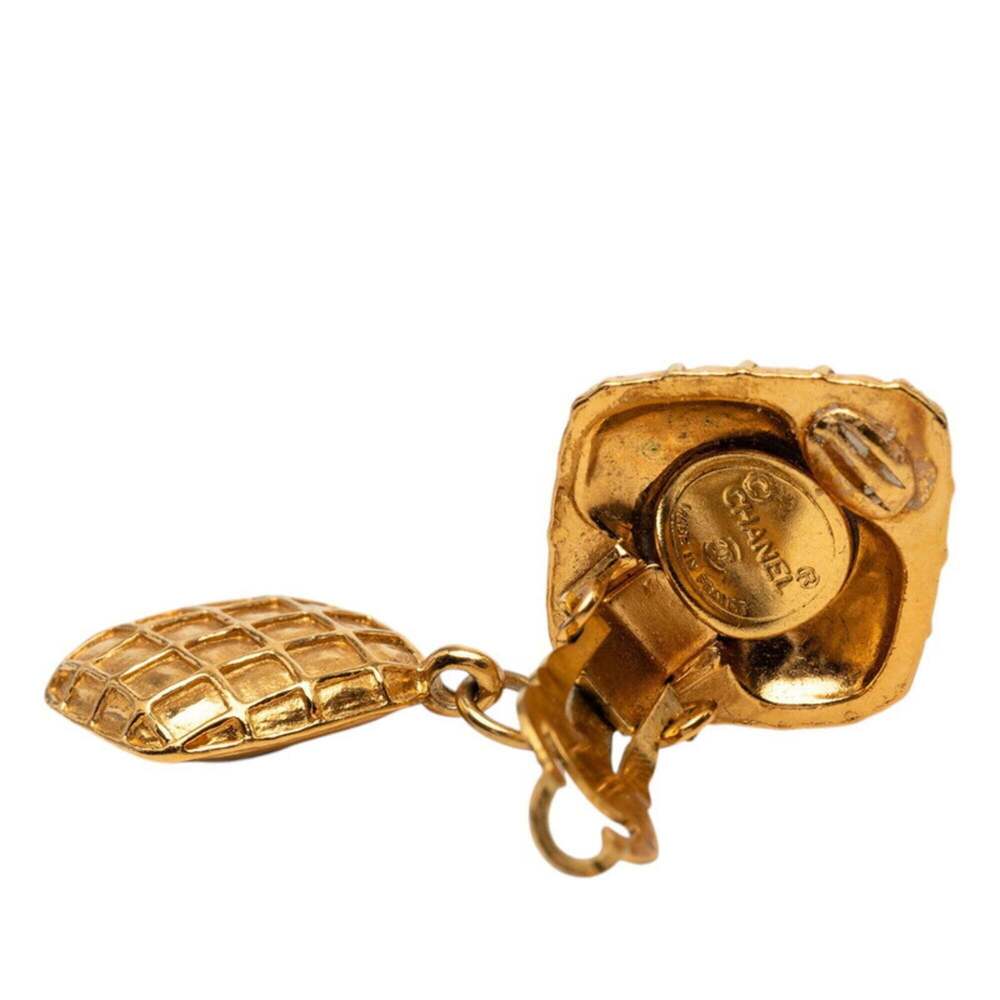 CHANEL Authentic Vintage Gold Earrings - Picture 3 of 3